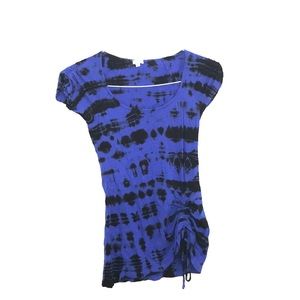 Blue Tie-Die Tee XS